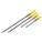 PRY BAR SET, CHISEL END, 14 IN/18 IN/28 IN/32 IN OVERALL L, 14 IN/18 IN/28 IN/32 IN BAR W