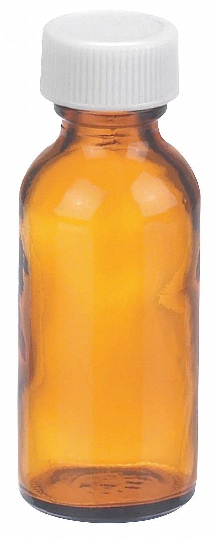Bottle, 79 mm H, Amber, 31 mm Dia, PK48
