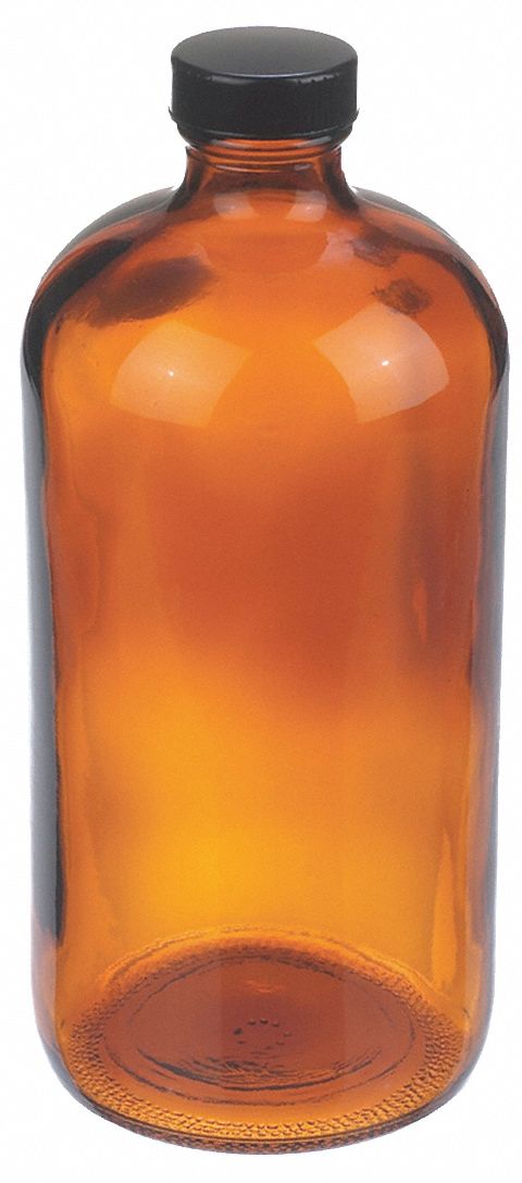 Bottle: Soda Lime Glass, 1 L Capacity - mL, 32 fl oz Capacity - oz, 94 mm Body Dia, Non-Sterile