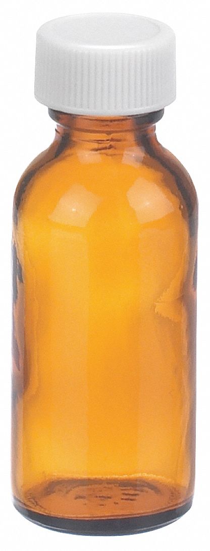 Bottle, 79 mm H, Amber, 31 mm Dia, PK432