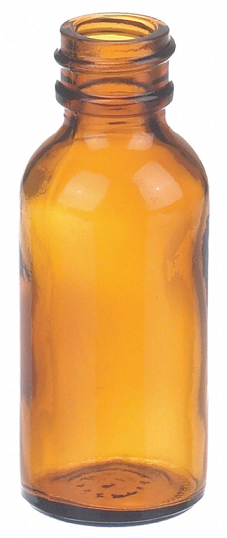 Bottle, 79 mm H, Amber, 31 mm Dia, PK432