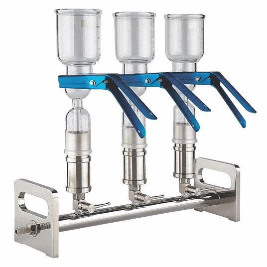 LAB SAFETY SUPPLY Vacuum Manifold, 3Place Capacity, 18 x 7.8 x 15.2