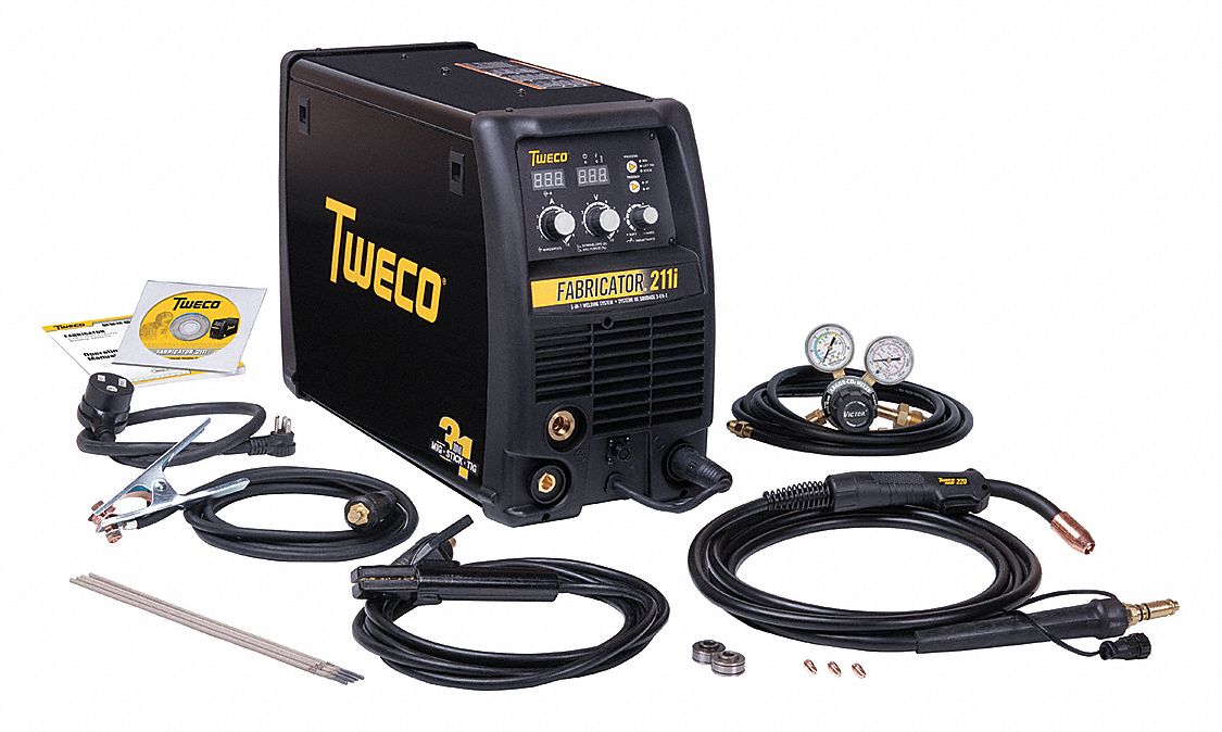Thermal Arc Multiprocess Welder Fabricator 3 In 1 211i Series Input Voltage 115v 208 230v Mig Dc Tig St 46z466 W1004201 Grainger