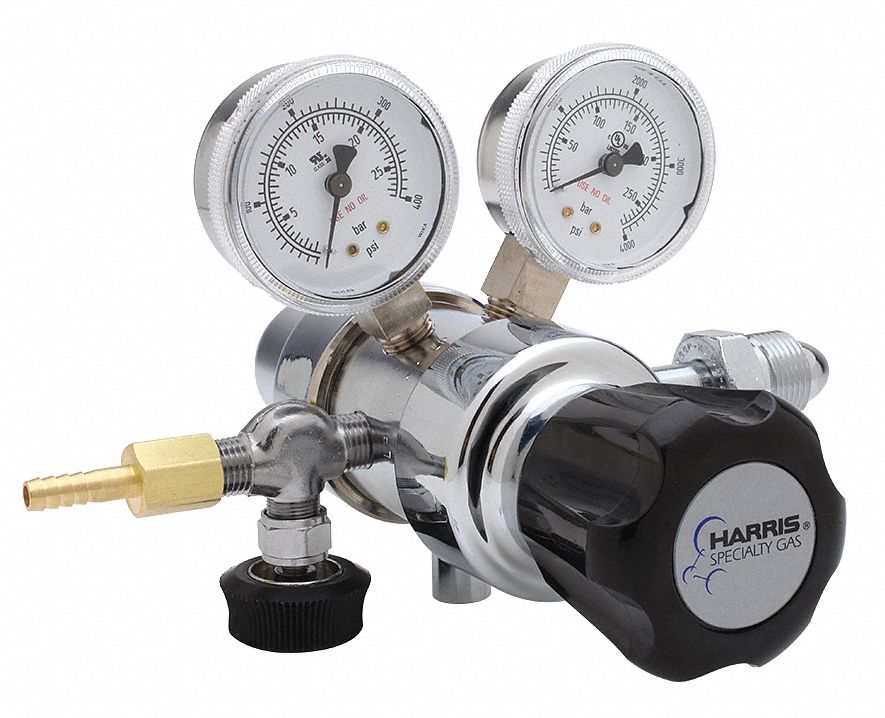 Cole-Parmer Laboratory Gas Regulator Single Stage 330 CGA; 1750 scfh; 100 psi