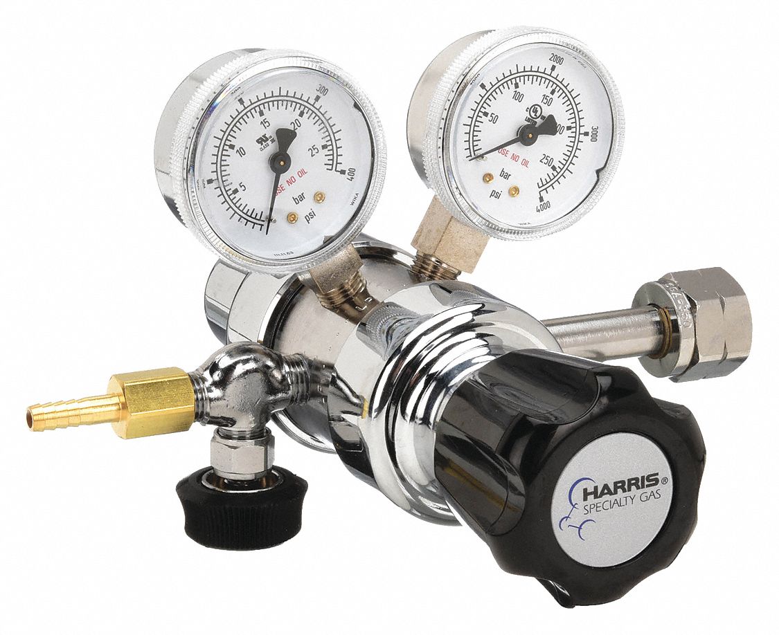 Specialty Gas Regulator: Two Stage, CGA 350 Inlet, 1/4" NPT M Outlet, 250 psig