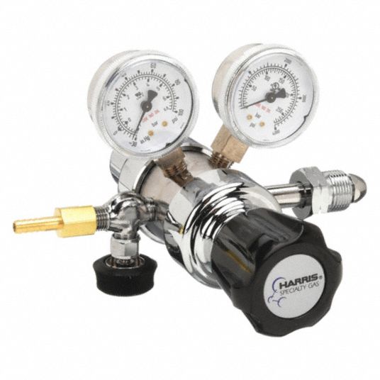 HARRIS, Two Stage, CGA 590 Inlet, Specialty Gas Regulator - 46Z504 ...