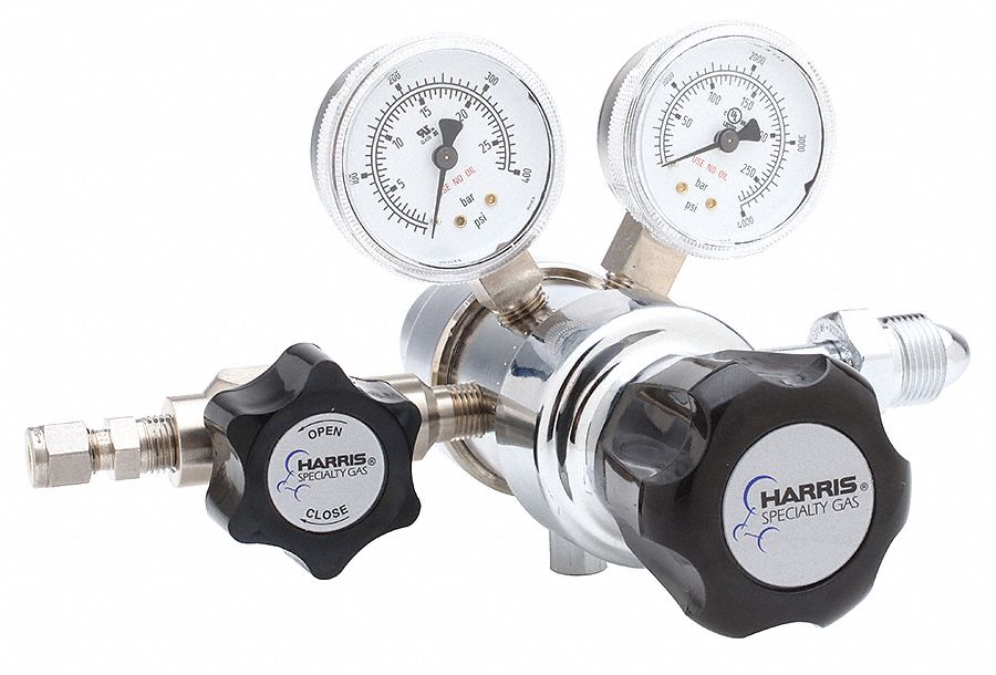 HARRIS Argon, Helium, Nitrogen, Specialty Gas Regulator, CGA580, Two