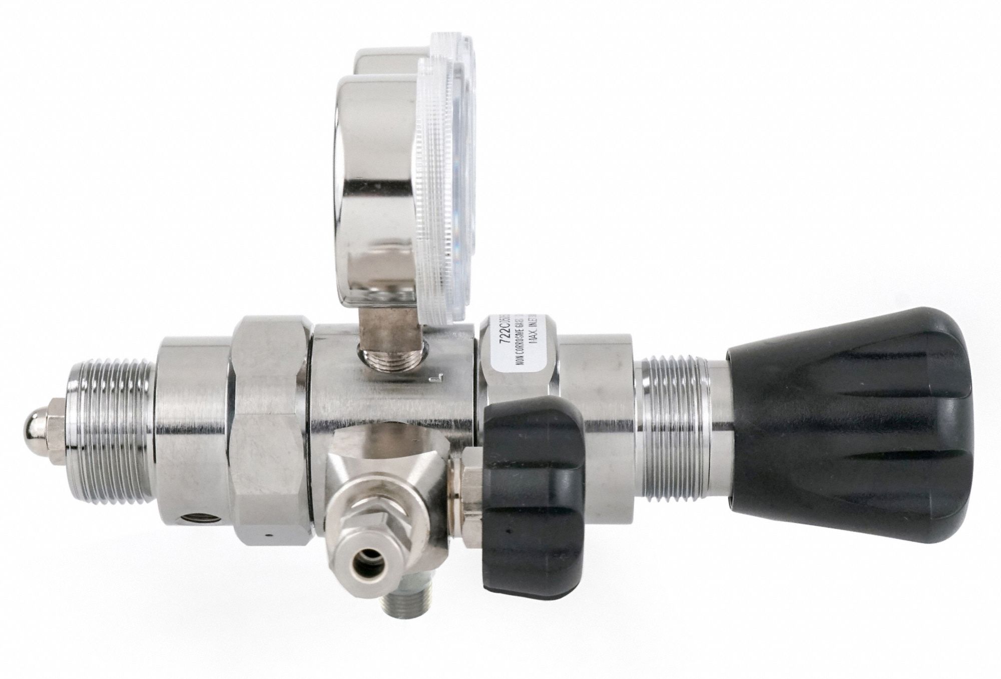 HARRIS Compressed Air, Specialty Gas Lab Regulator, CGA590, Two Stage