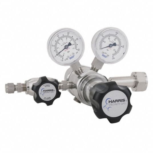 HARRIS, Two Stage, CGA 660 Inlet, High Purity Gas Regulator