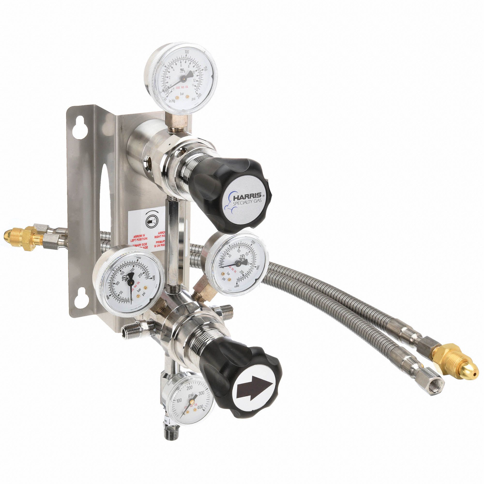 HARRIS Argon, Helium, Nitrogen, Gas Switchover System, CGA580, Chrome