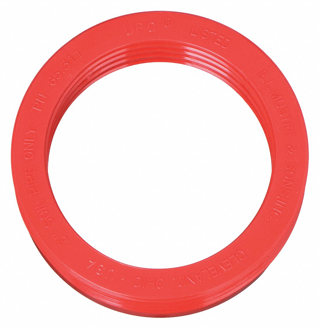 MUSTEE, Rubber, Red, Drain Seal - 46Z651|65.311 - Grainger