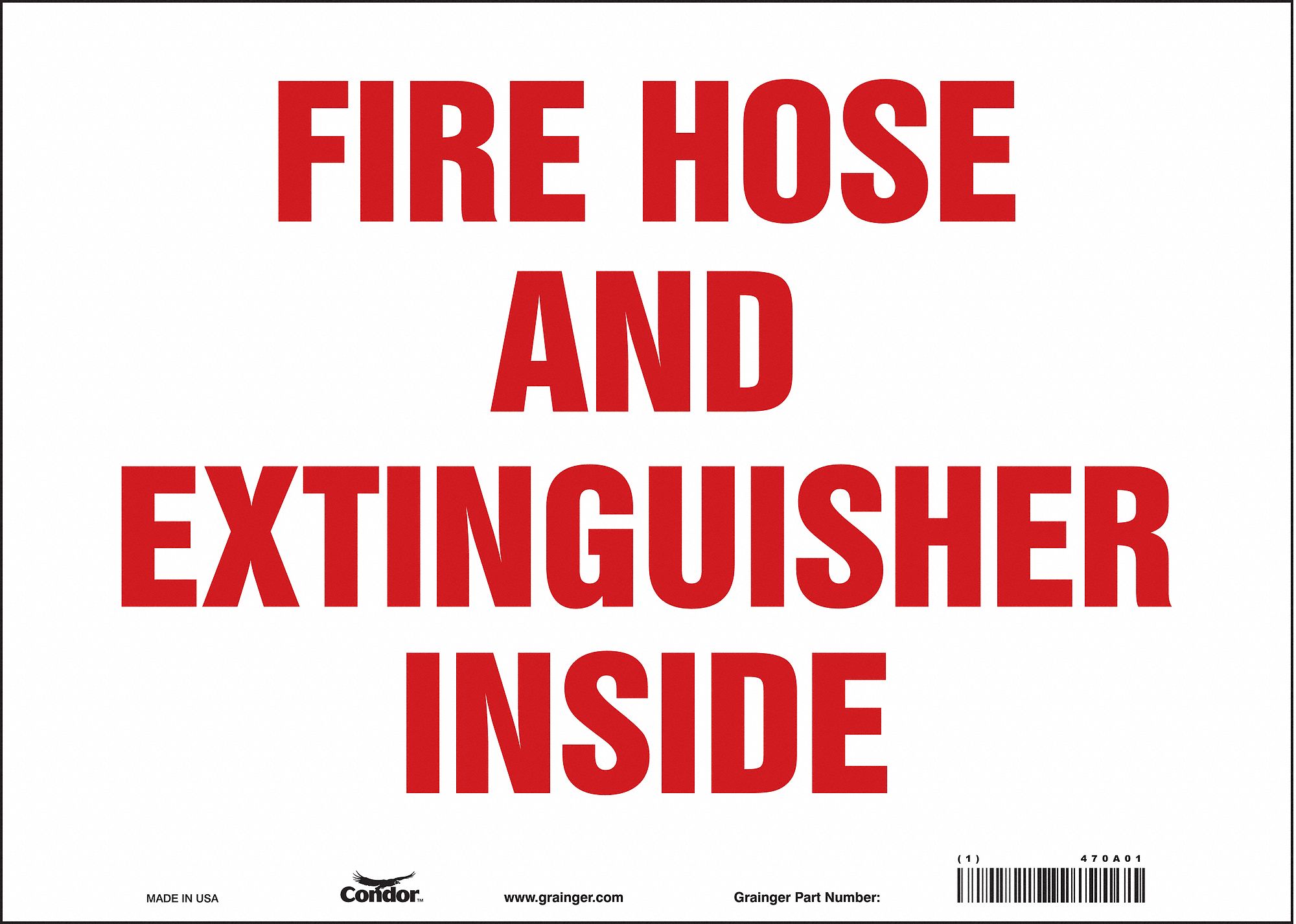 Safety Sign: Vinyl, Adhesive Sign Mounting, 10 in x 14 in Nominal Sign Size, Not Retroreflective