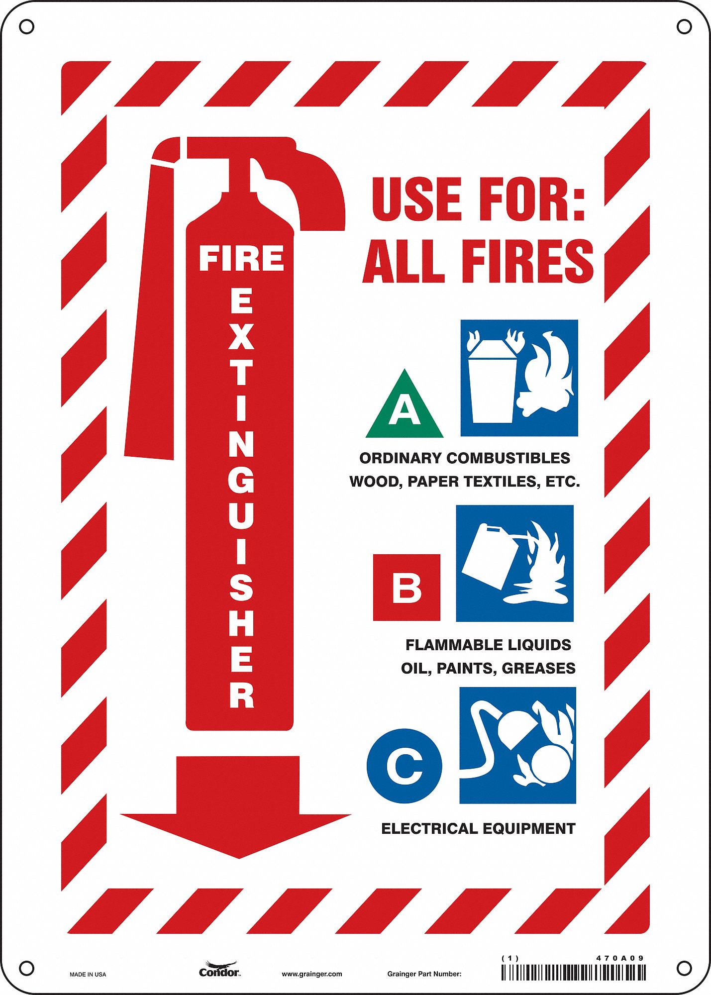 Safety Sign: Aluminum, Mounting Holes Sign Mounting, 14 in x 10 in Nominal Sign Size, 0.032 in Thick