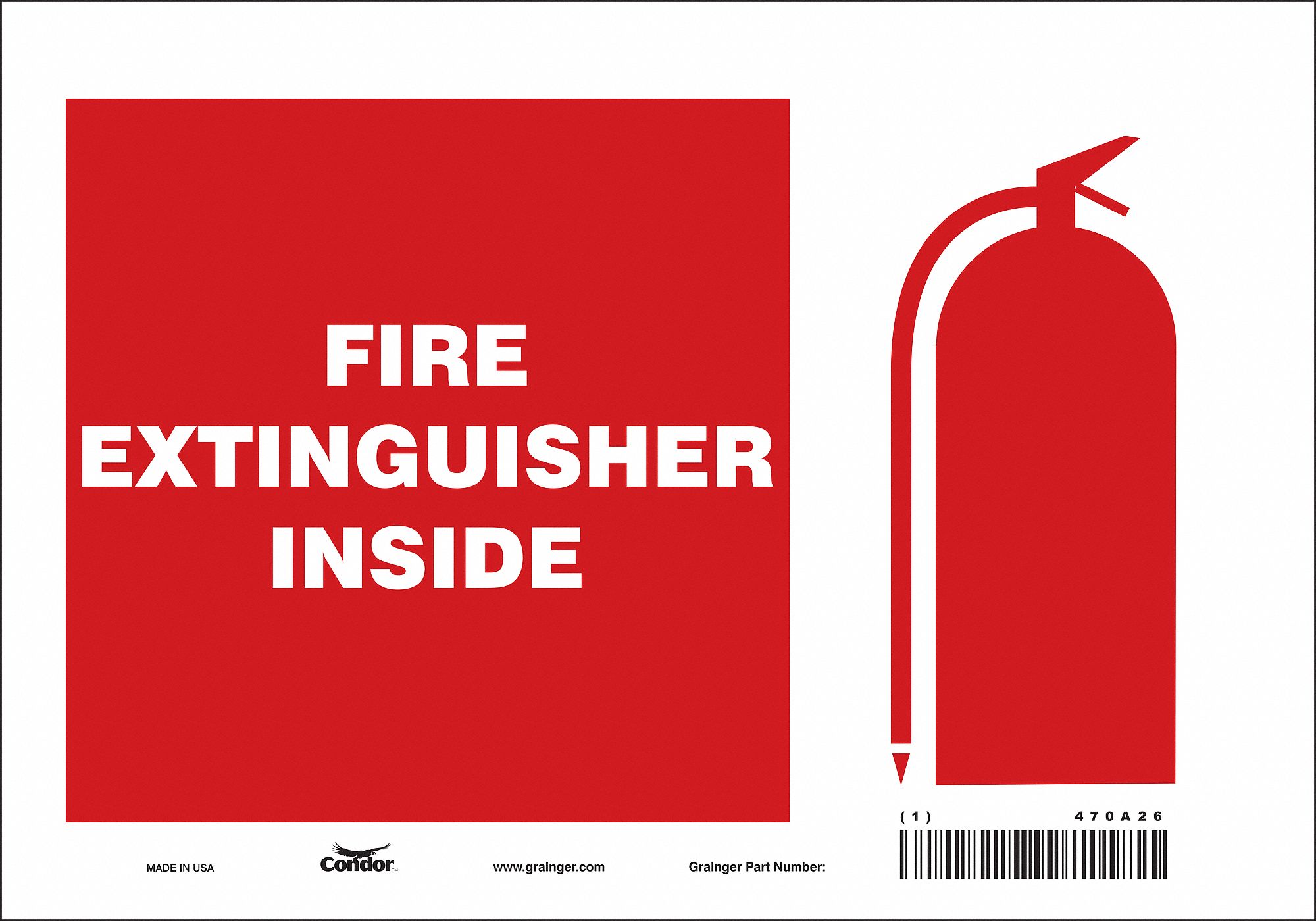 Safety Sign: Vinyl, Adhesive Sign Mounting, 7 in x 10 in Nominal Sign Size, Not Retroreflective