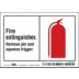 Fire Extinguisher Remove Pin And Squeeze Trigger. Signs