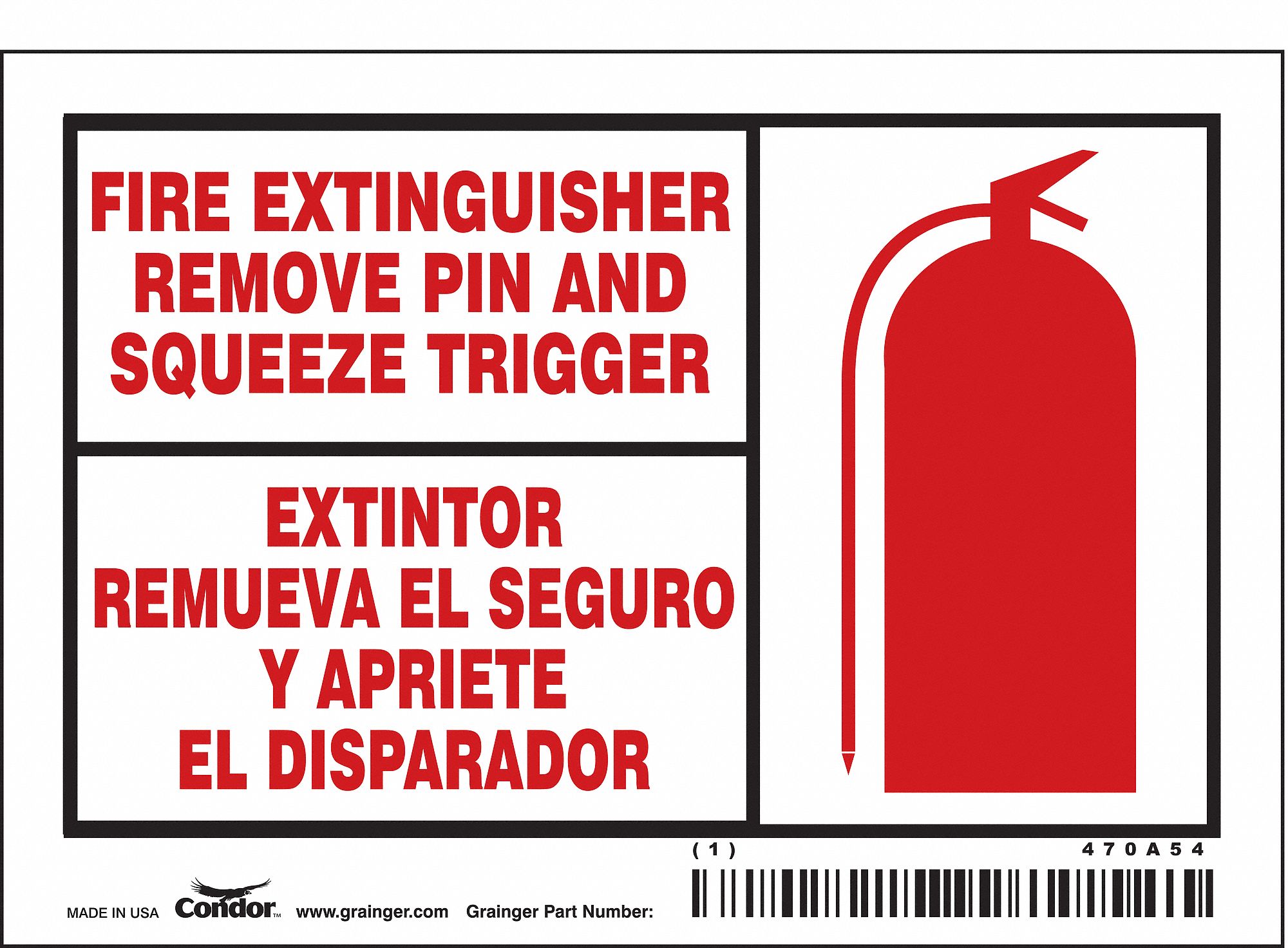 Safety Sign: Vinyl, Adhesive Sign Mounting, 3 1/2 in x 5 in Nominal Sign Size, 0.02 in Thick, 5 PK