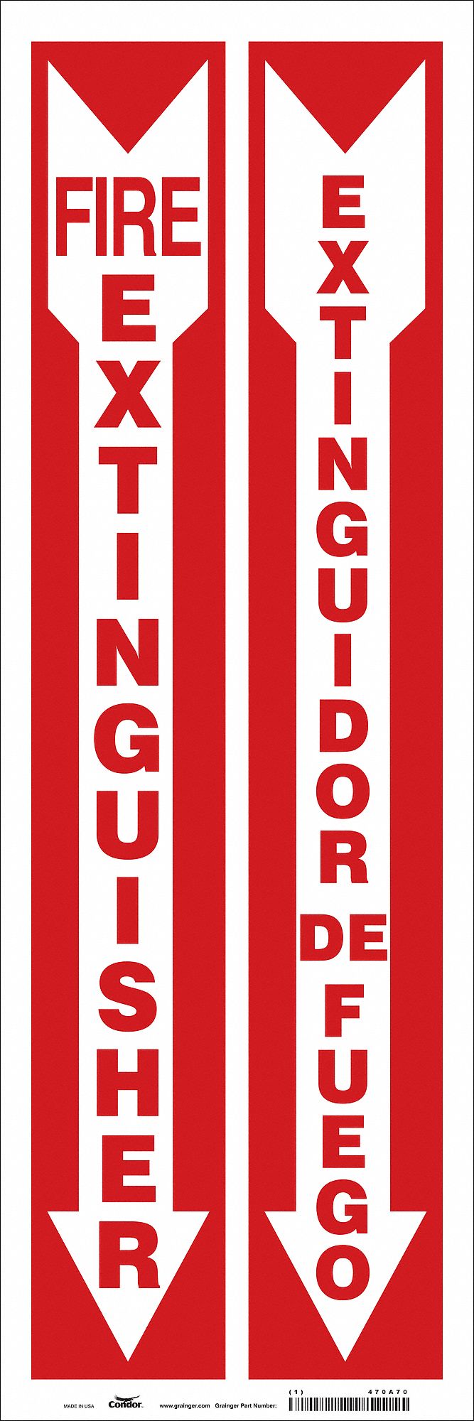 Safety Sign, 24 in x 8 in, Vinyl