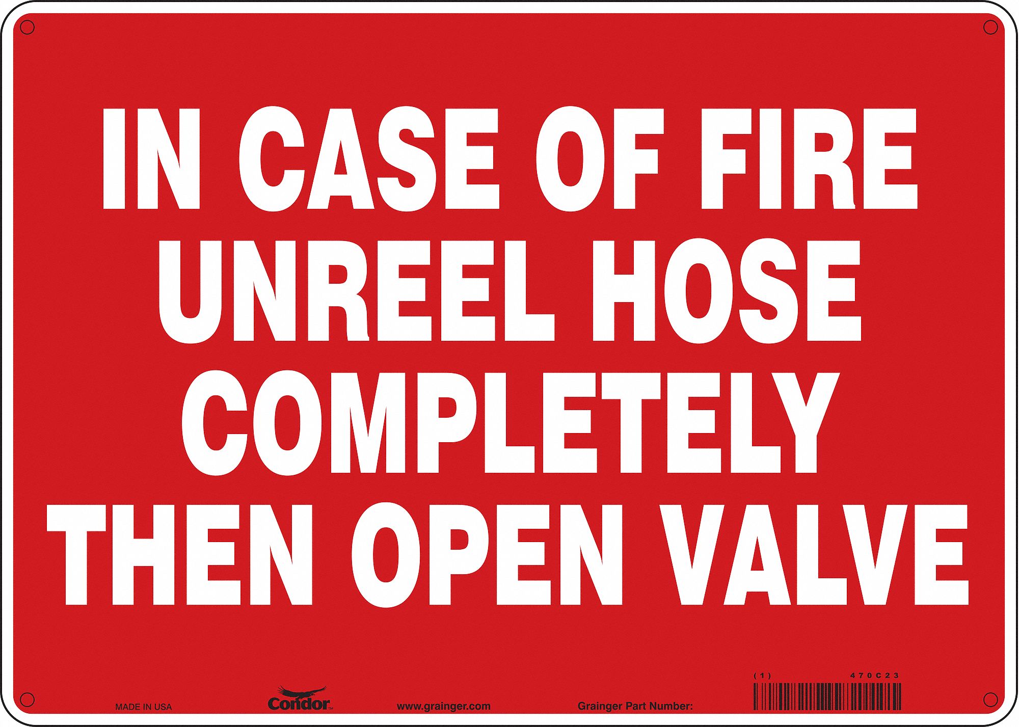 Safety Sign: Polyethylene, Mounting Holes Sign Mounting, 10 in x 14 in Nominal Sign Size, No Header
