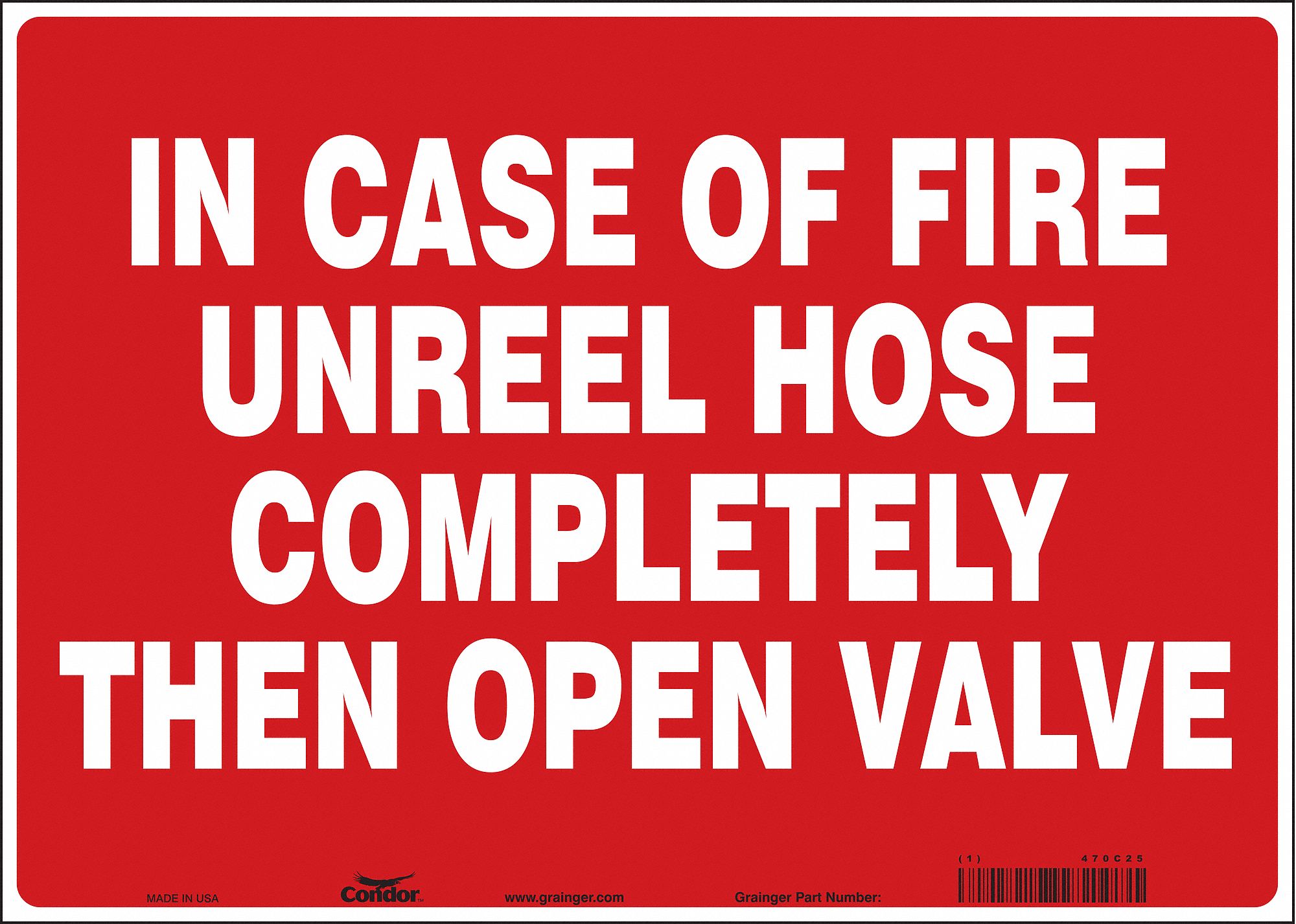 Safety Sign: Vinyl, Adhesive Sign Mounting, 10 in x 14 in Nominal Sign Size, Not Retroreflective