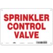 Sprinkler Control Valve Signs