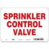Sprinkler Control Valve Signs