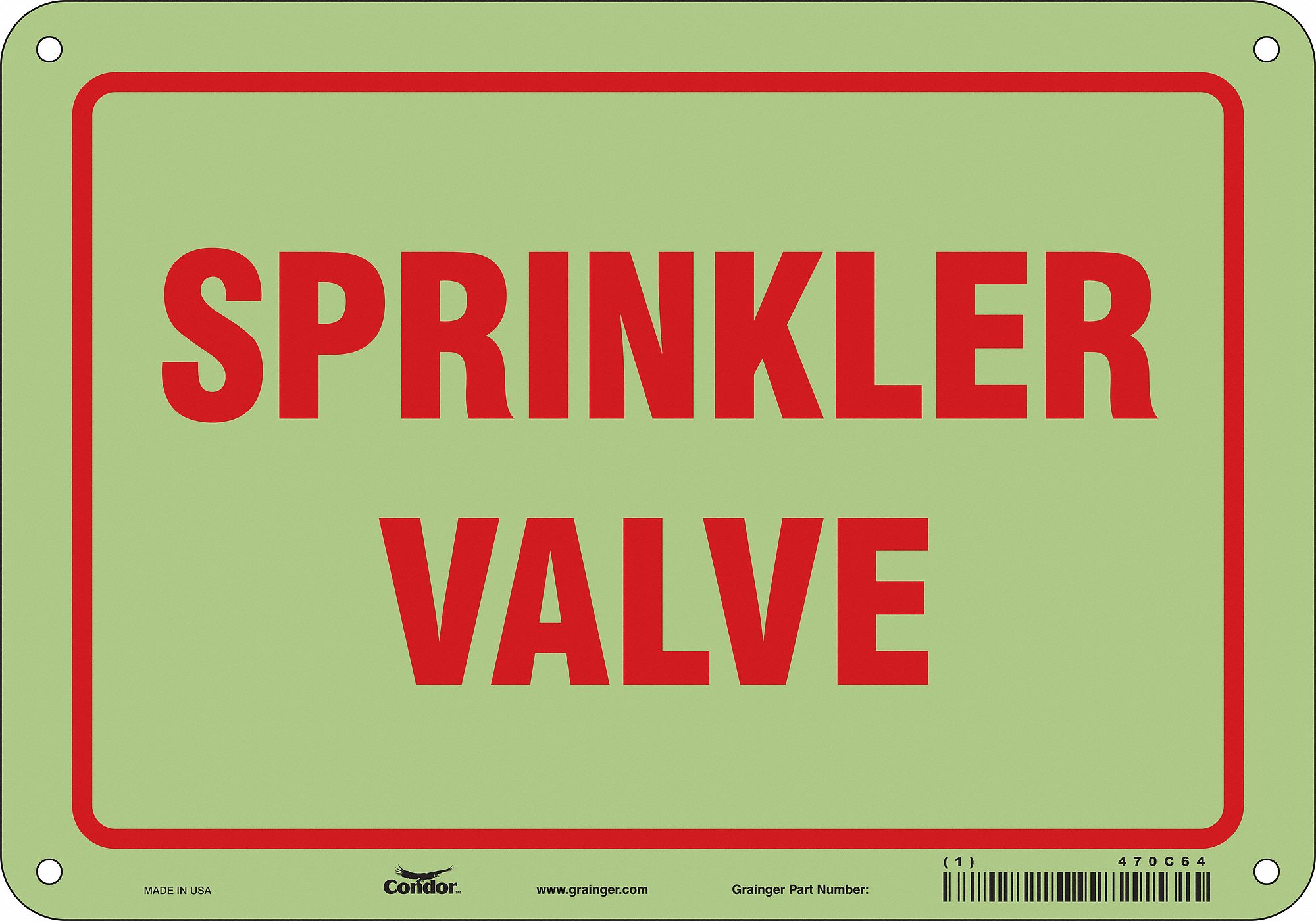 Safety Sign: Polyethylene, Mounting Holes Sign Mounting, 7 in x 10 in Nominal Sign Size, No Header