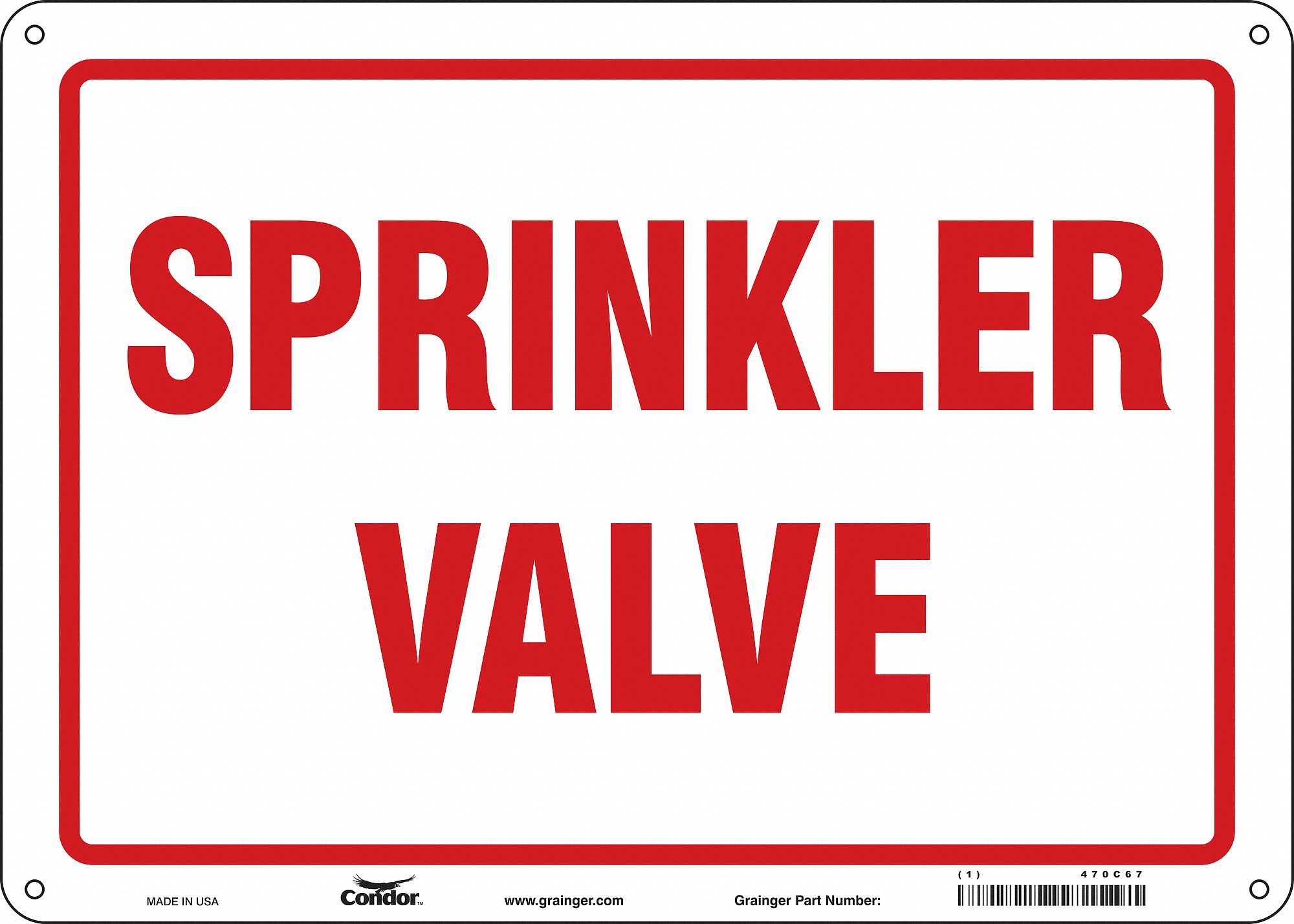 Safety Sign: Polyethylene, Mounting Holes Sign Mounting, 10 in x 14 in Nominal Sign Size, No Header