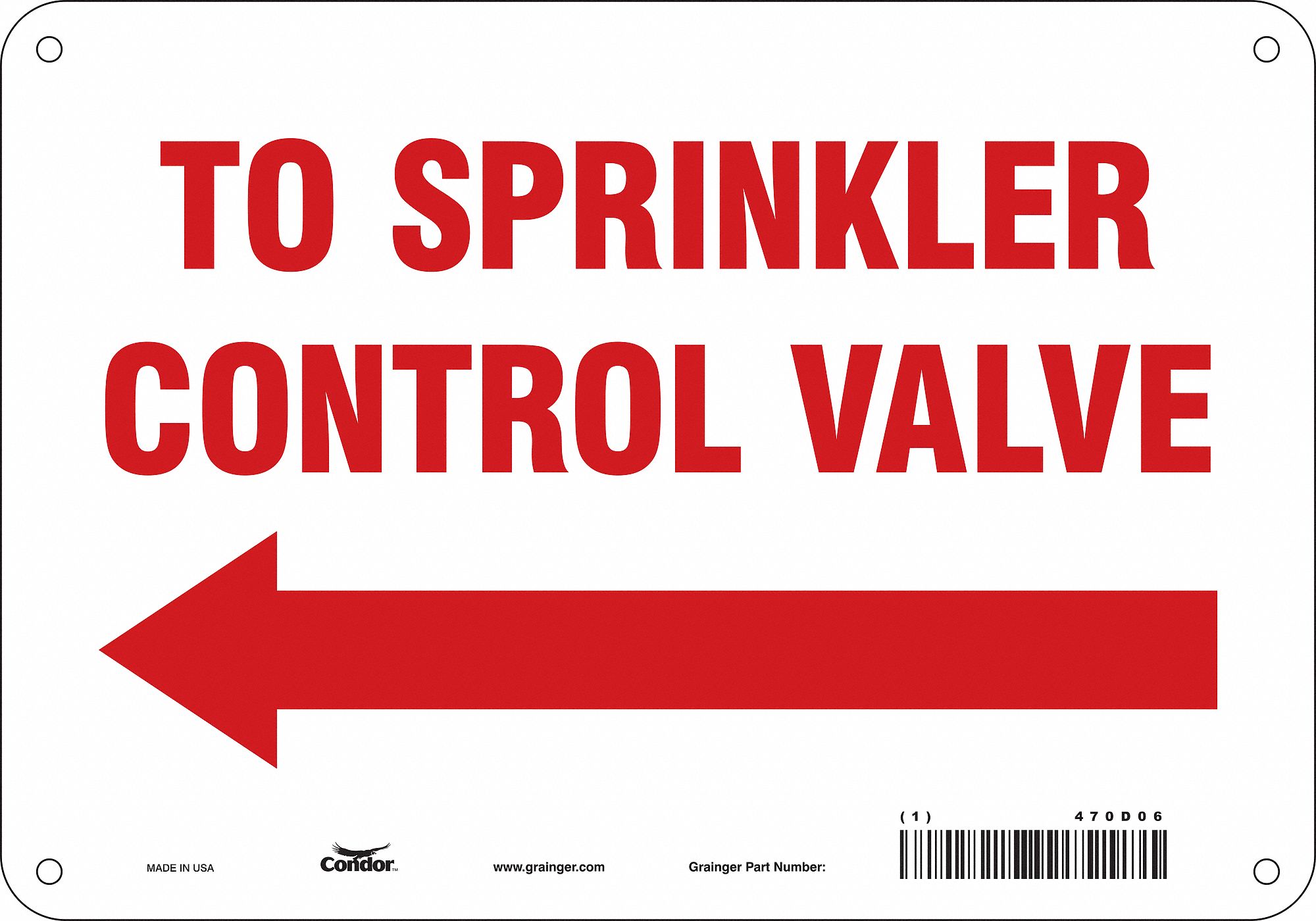 Safety Sign: Polyethylene, Mounting Holes Sign Mounting, 7 in x 10 in Nominal Sign Size, No Header