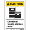 Caution: Chemical Waste Storage Area. Signs