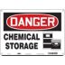 Danger: Chemical Storage Signs