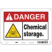 Danger: Chemical Storage. Signs