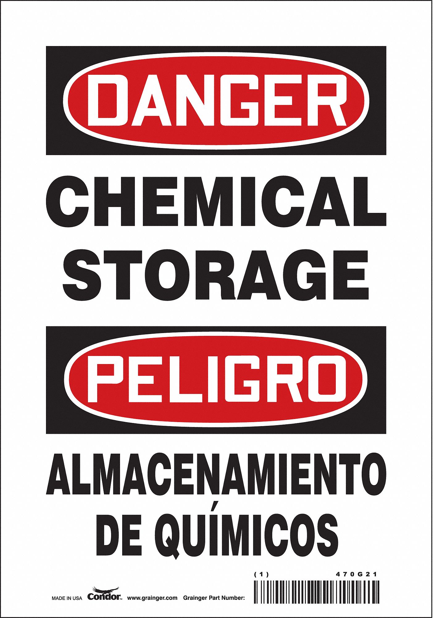 Safety Sign: Vinyl, Adhesive Sign Mounting, 10 in x 7 in Nominal Sign Size, Not Retroreflective