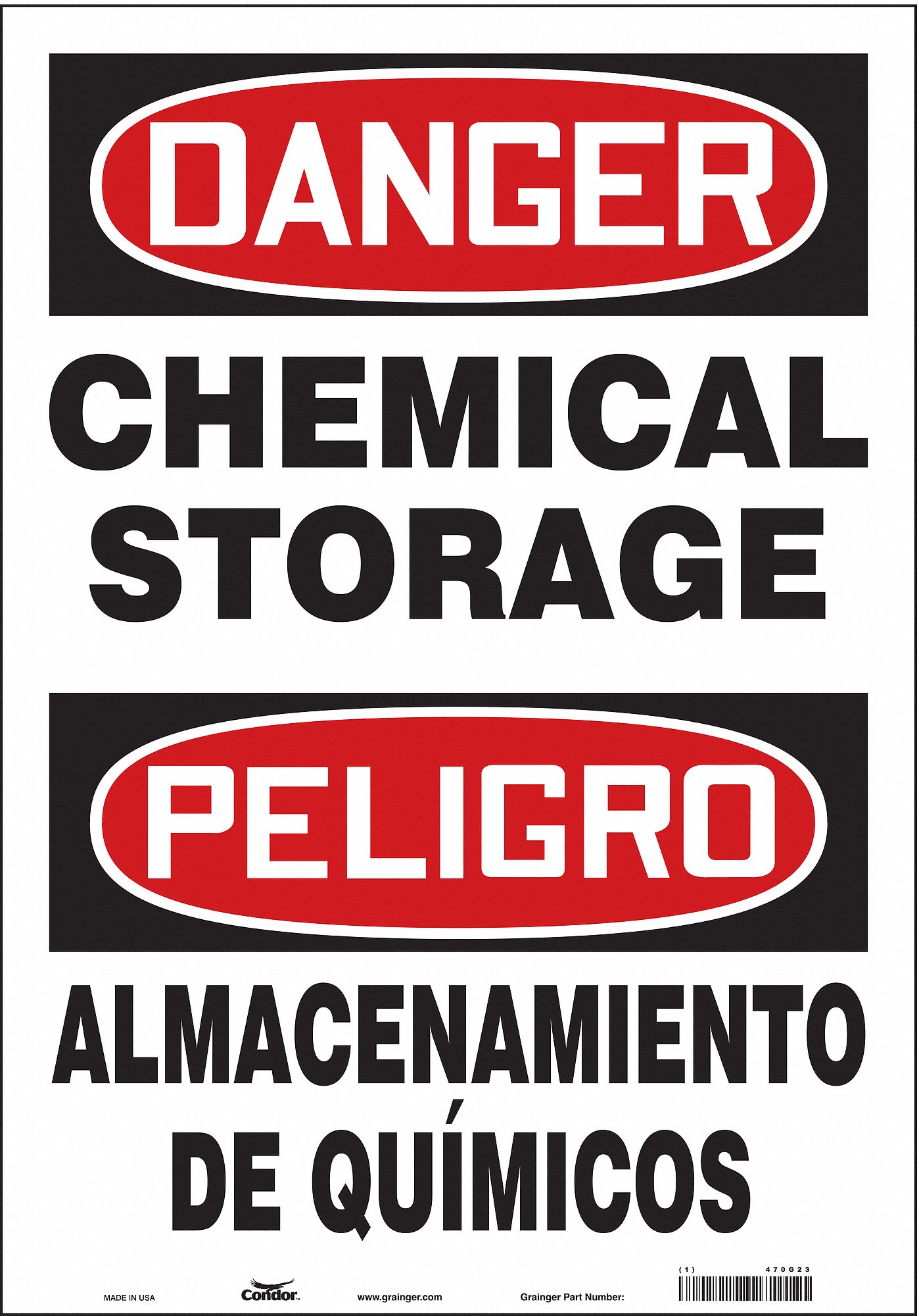 Safety Sign, 20 in x 14 in, Vinyl