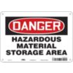 Danger: Hazardous Material Storage Area Signs