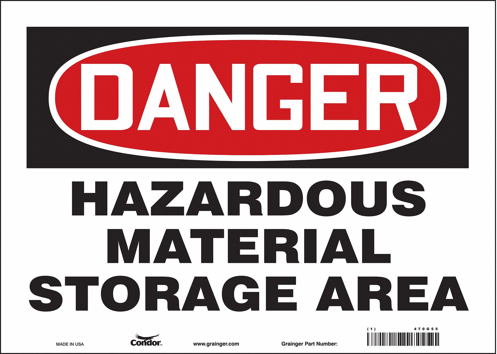 Condor Safety Sign Sign Format Traditional Osha Hazardous Material