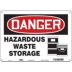 Danger: Hazardous Waste Storage Signs