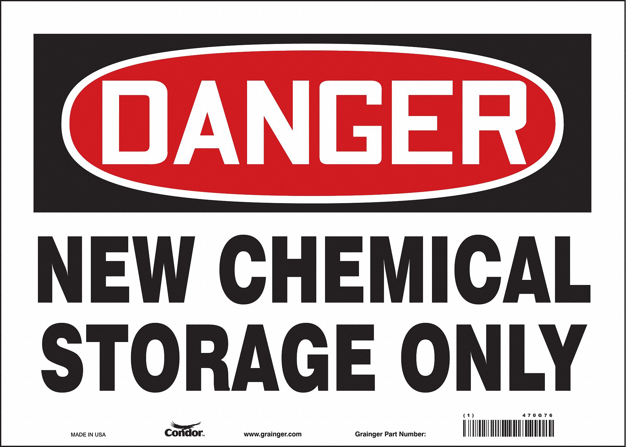 Safety Sign: Vinyl, Adhesive Sign Mounting, 10 in x 14 in Nominal Sign Size, Not Retroreflective