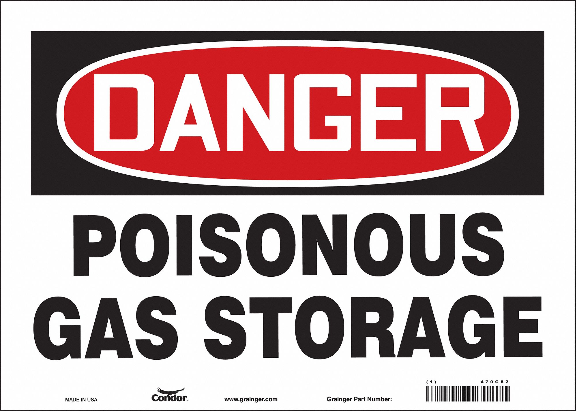 Safety Sign: Vinyl, Adhesive Sign Mounting, 10 in x 14 in Nominal Sign Size, Not Retroreflective