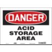 Danger: Acid Storage Area Signs