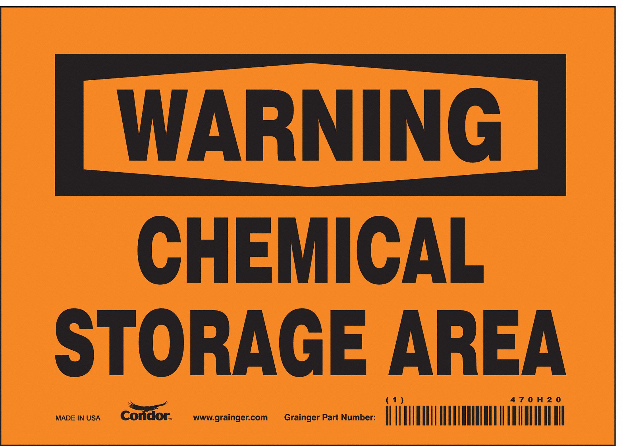 Safety Sign: Vinyl, Adhesive Sign Mounting, 5 in x 7 in Nominal Sign Size, Not Retroreflective, Wall