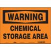 Warning: Chemical Storage Area Signs