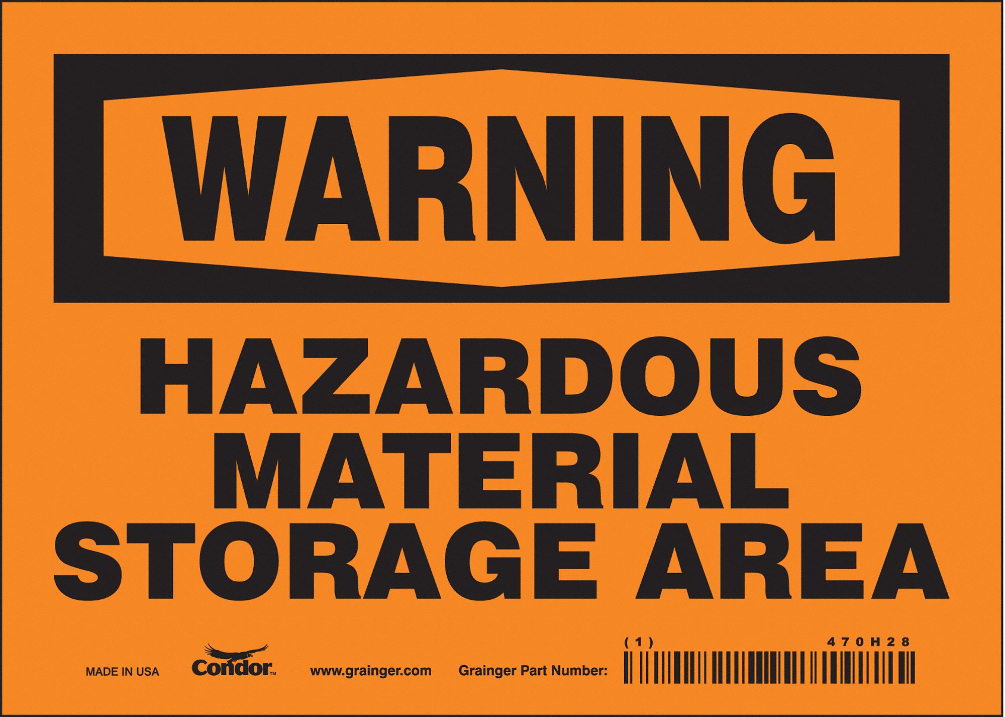 Safety Sign: Vinyl, Adhesive Sign Mounting, 5 in x 7 in Nominal Sign Size, Not Retroreflective, Wall