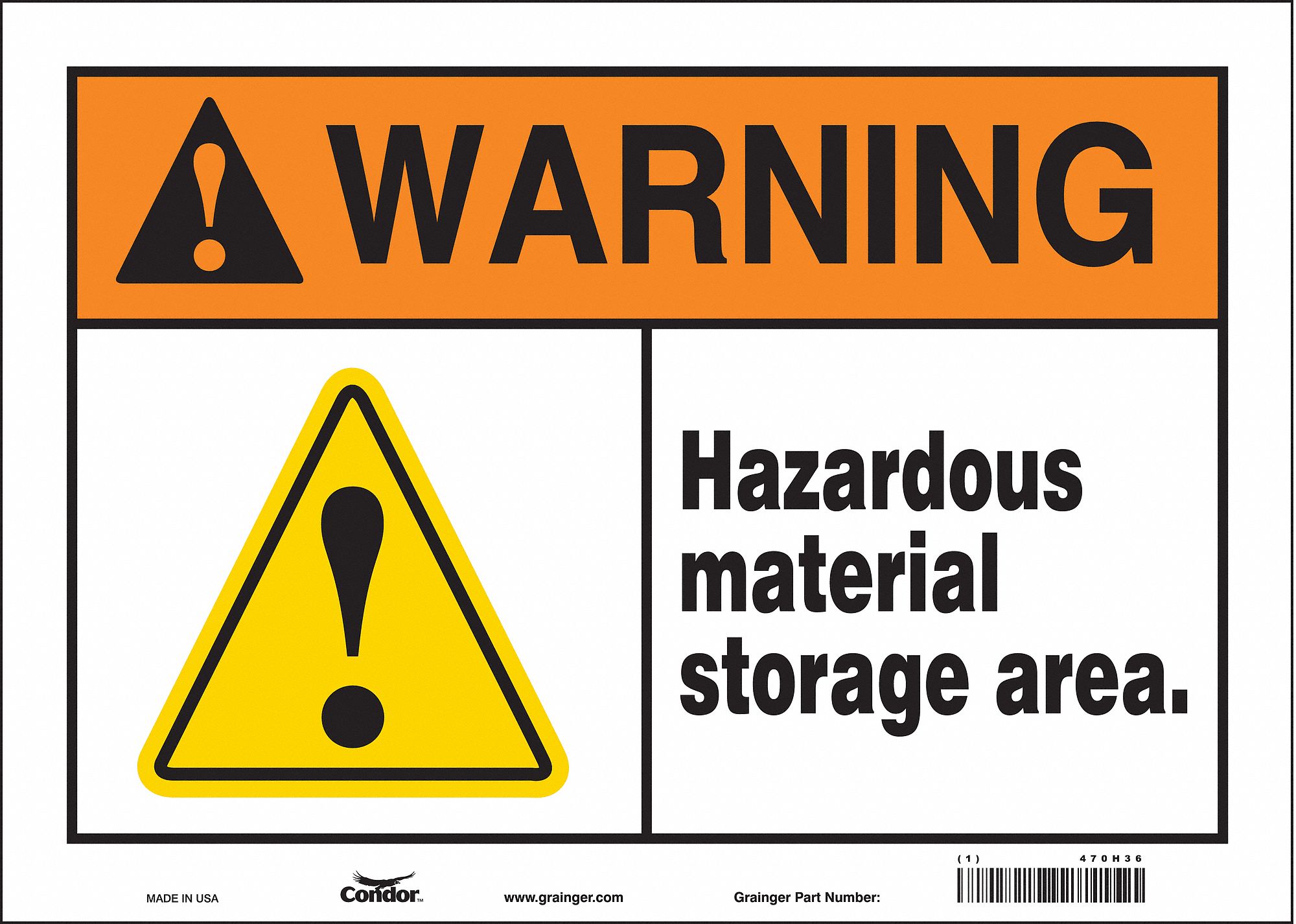 Safety Sign: Vinyl, Adhesive Sign Mounting, 10 in x 14 in Nominal Sign Size, Not Retroreflective