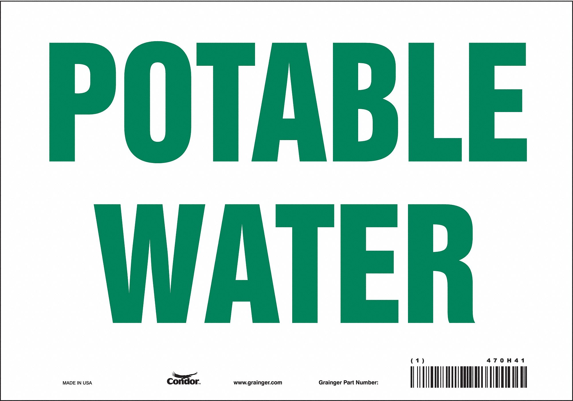 Safety Sign: Vinyl, Adhesive Sign Mounting, 7 in x 10 in Nominal Sign Size, Not Retroreflective