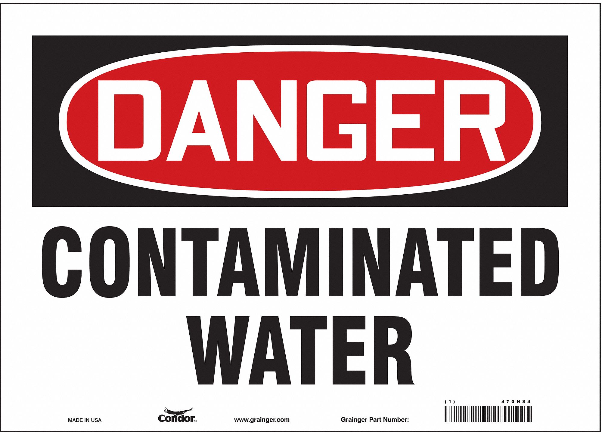 Safety Sign: Vinyl, Adhesive Sign Mounting, 10 in x 14 in Nominal Sign Size, Not Retroreflective