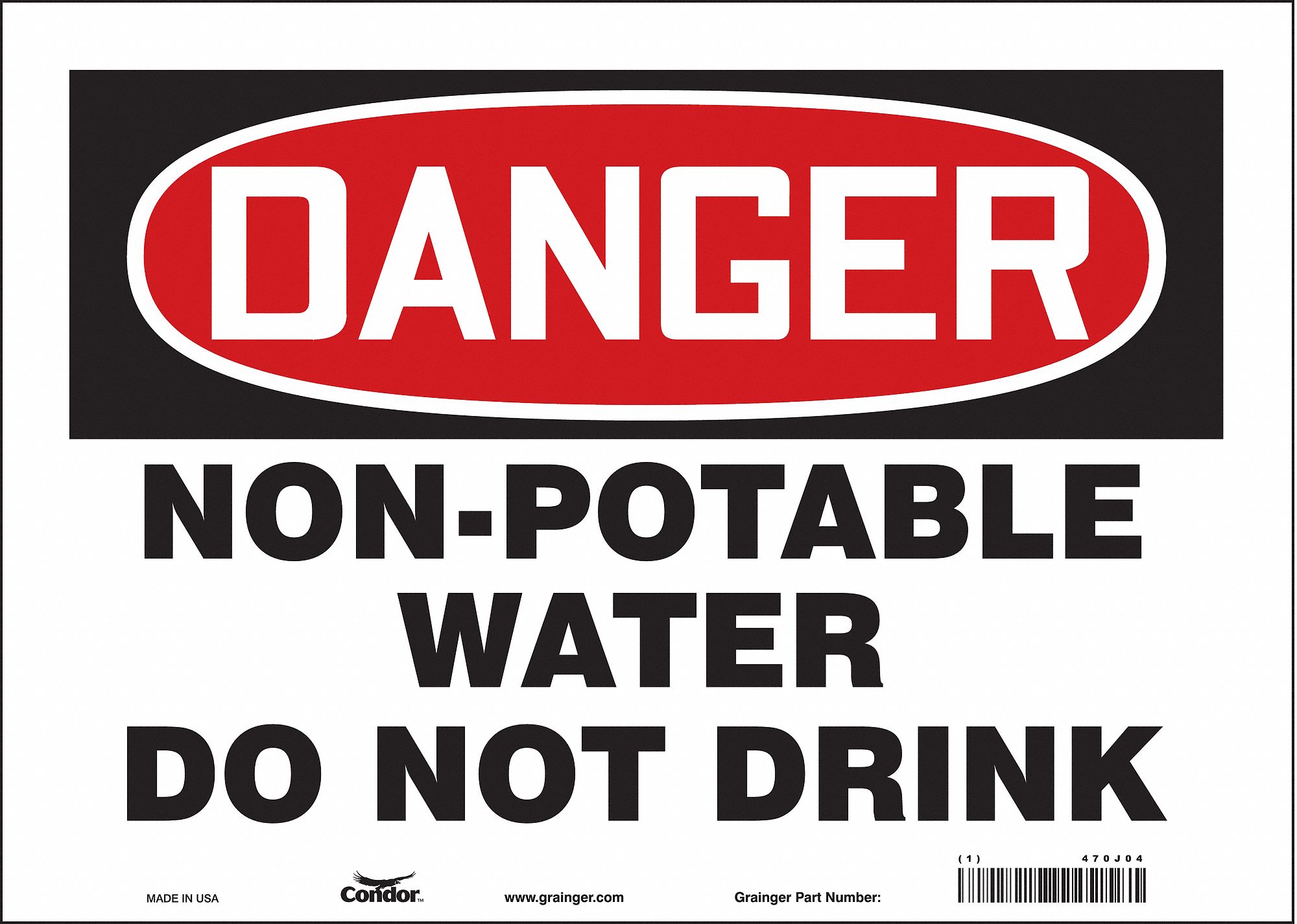 Safety Sign: Vinyl, Adhesive Sign Mounting, 10 in x 14 in Nominal Sign Size, Not Retroreflective
