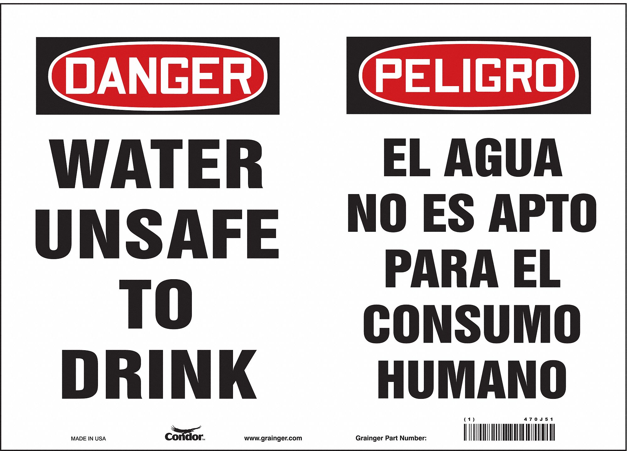 Safety Sign: Vinyl, Adhesive Sign Mounting, 10 in x 14 in Nominal Sign Size, Not Retroreflective