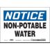 Notice: Non-Potable Water Signs