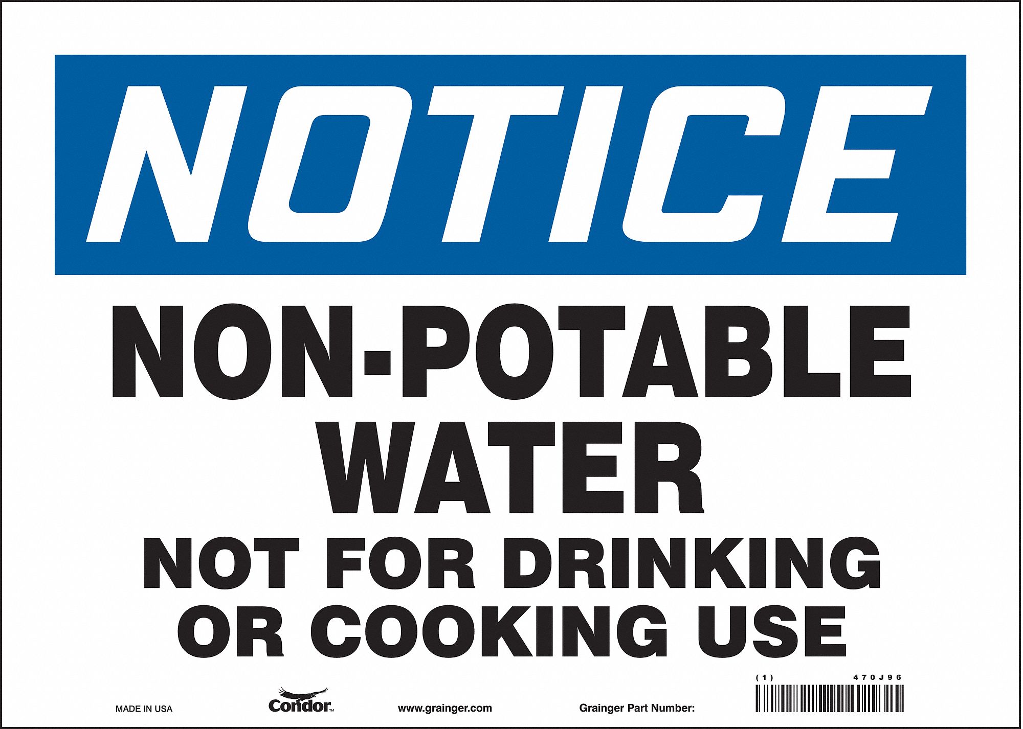 Safety Sign: Vinyl, Adhesive Sign Mounting, 10 in x 14 in Nominal Sign Size, Not Retroreflective