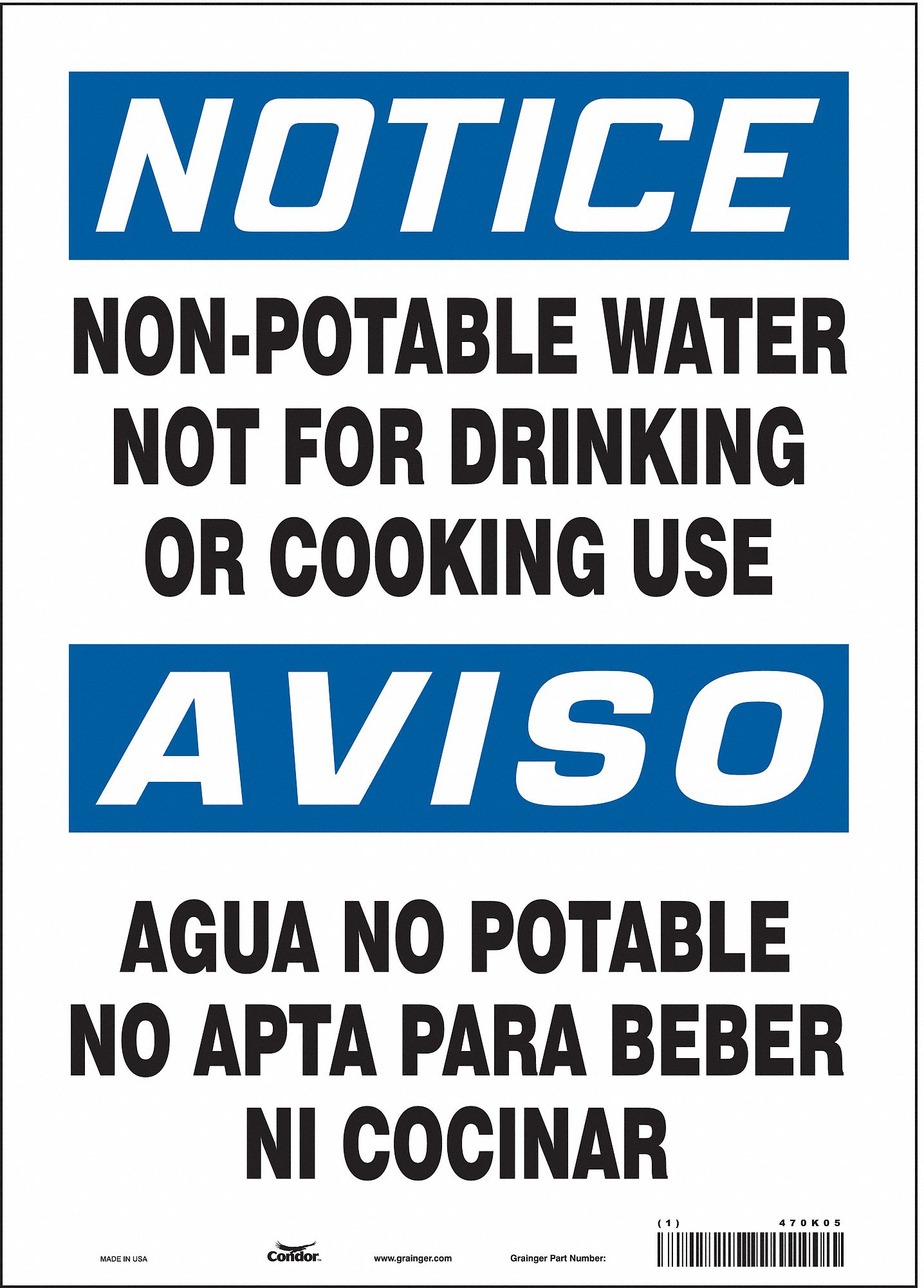 Safety Sign: Vinyl, Adhesive Sign Mounting, 14 in x 10 in Nominal Sign Size, Not Retroreflective